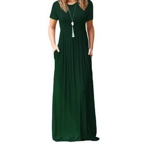 Re-posh Emerald Green maxi T-shirt dress